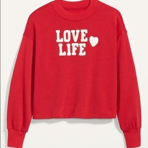 Old Navy Graphic Crew-Neck Sweatshirt for Women